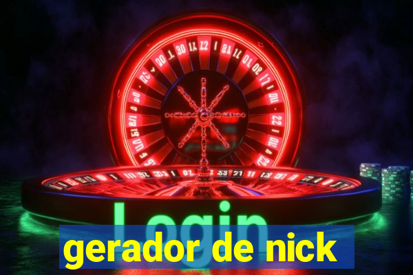 gerador de nick