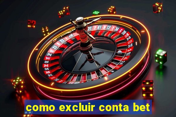 como excluir conta bet