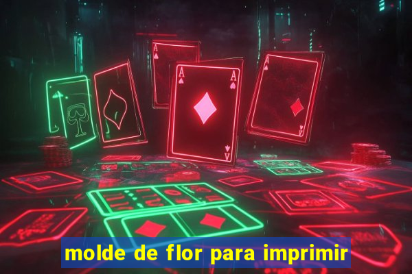 molde de flor para imprimir