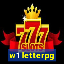 w1 letterpg