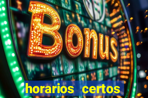 horarios certos para jogar fortune tiger