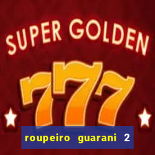 roupeiro guarani 2 portas de correr com espelho