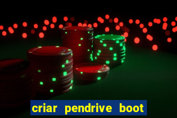 criar pendrive boot windows 10