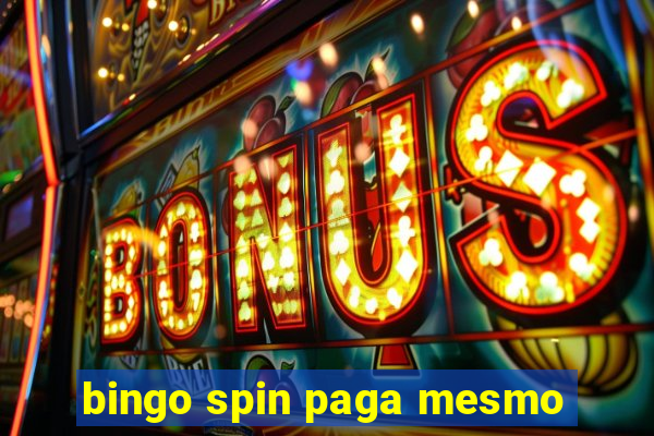 bingo spin paga mesmo