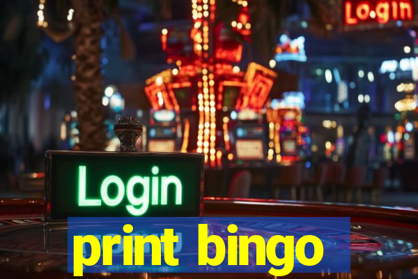 print bingo