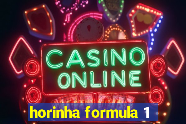 horinha formula 1