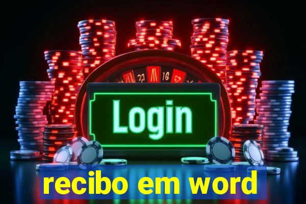 recibo em word