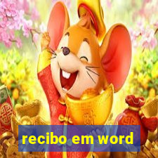 recibo em word