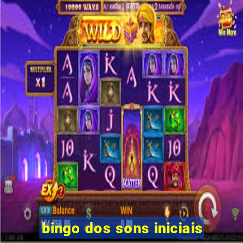 bingo dos sons iniciais