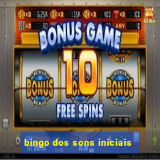 bingo dos sons iniciais