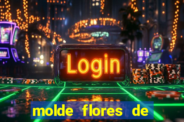 molde flores de papel para imprimir