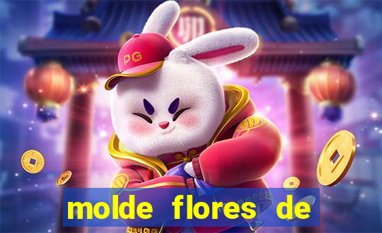 molde flores de papel para imprimir