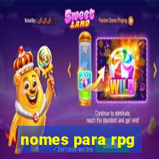 nomes para rpg