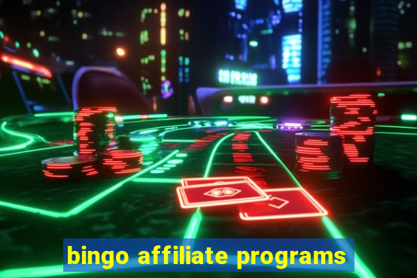 bingo affiliate programs