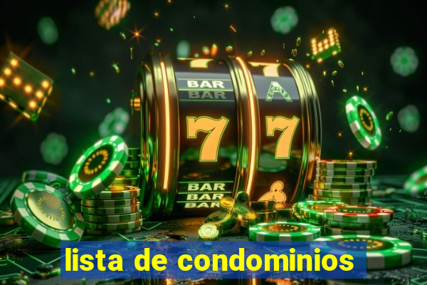 lista de condominios