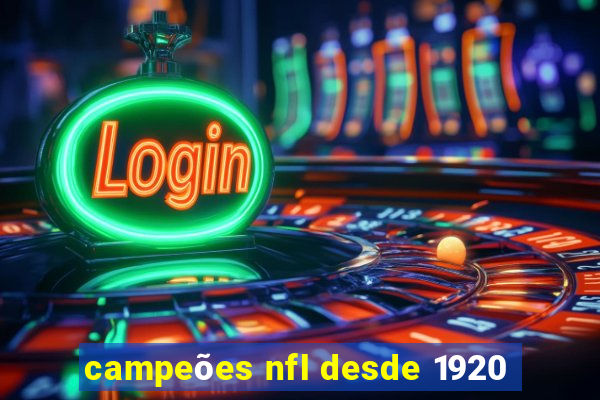 campeões nfl desde 1920