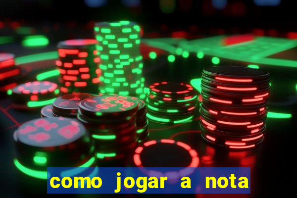 como jogar a nota do enem