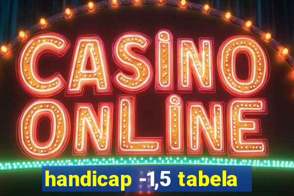 handicap -1,5 tabela