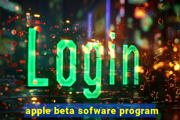 apple beta sofware program