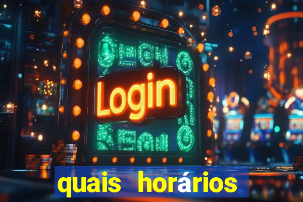 quais horários para jogar fortune tiger