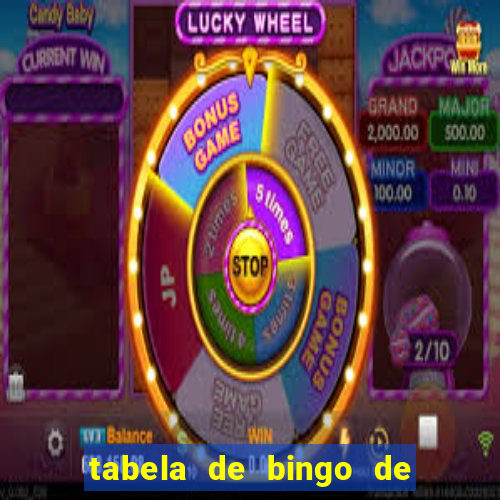 tabela de bingo de 1 a 100