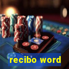 recibo word