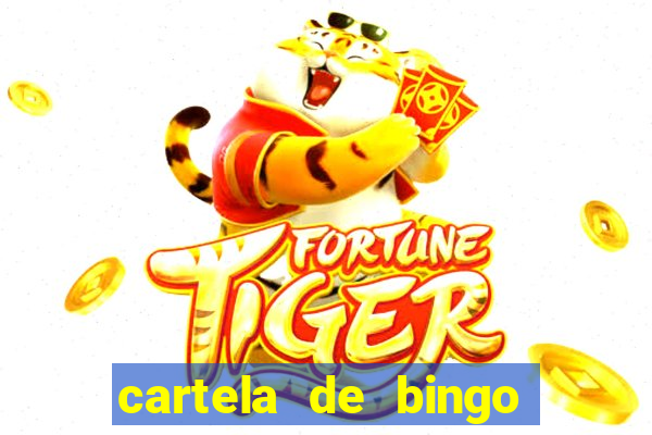 cartela de bingo cha de bebe