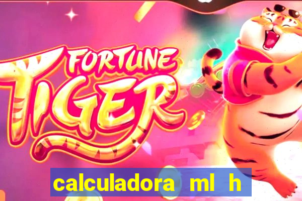 calculadora ml h para mcg kg min