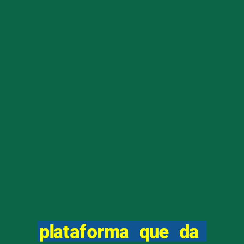 plataforma que da para depositar 1 real