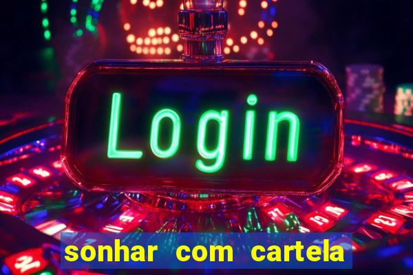 sonhar com cartela de bingo