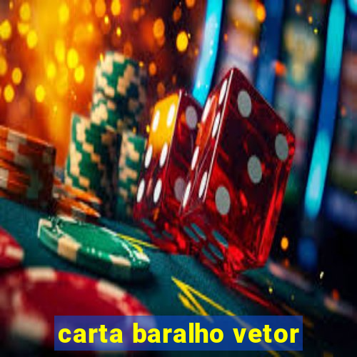 carta baralho vetor