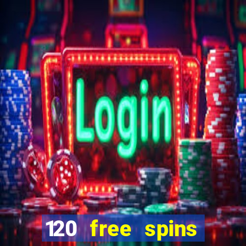 120 free spins online casino promotion