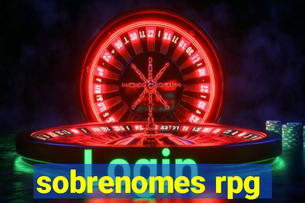 sobrenomes rpg