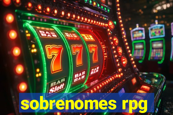 sobrenomes rpg