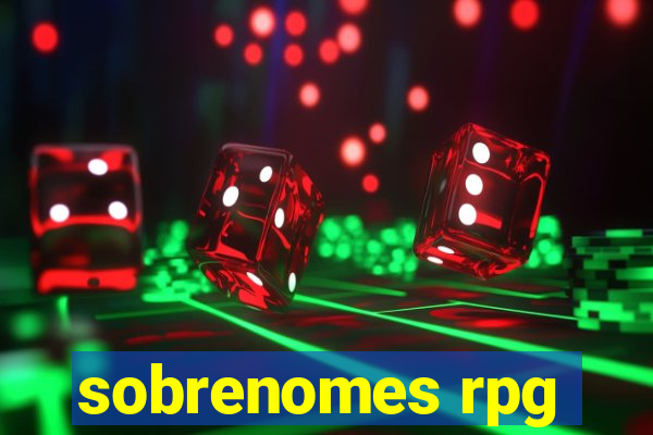 sobrenomes rpg