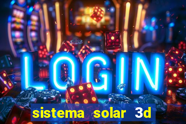 sistema solar 3d em movimento