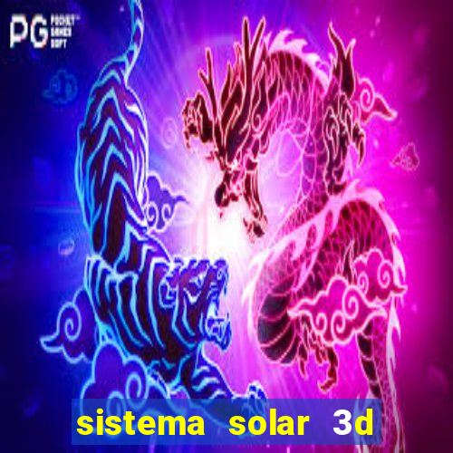 sistema solar 3d em movimento