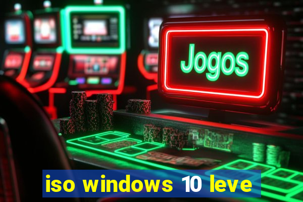 iso windows 10 leve