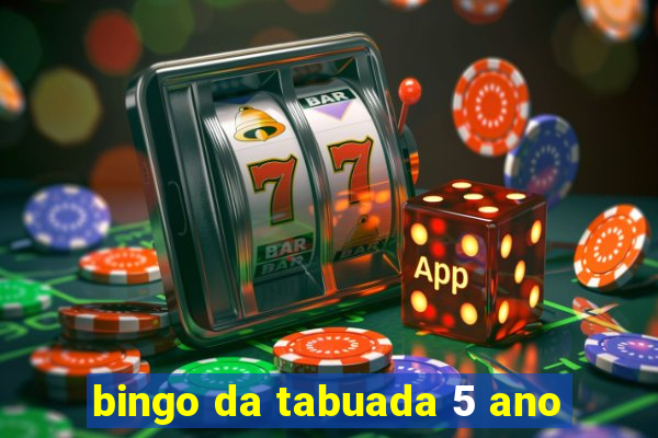 bingo da tabuada 5 ano