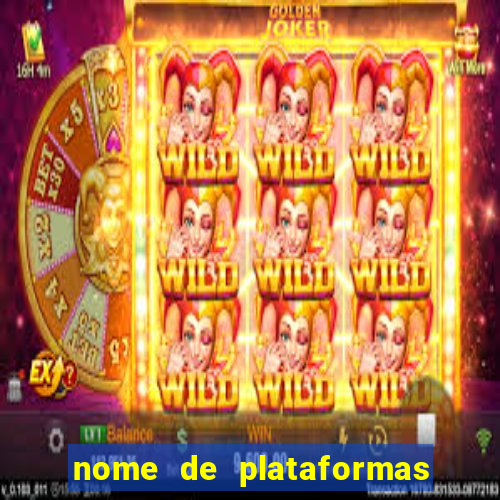 nome de plataformas de jogos