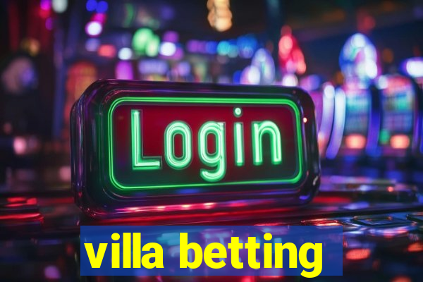 villa betting