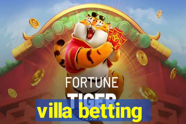 villa betting