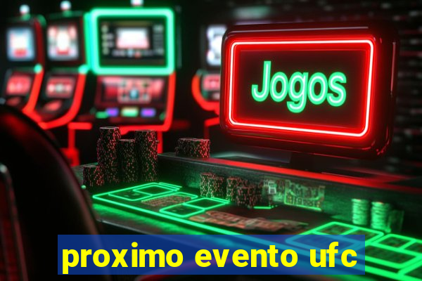 proximo evento ufc