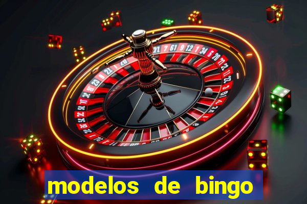 modelos de bingo para imprimir