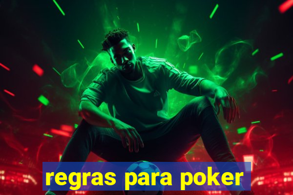 regras para poker