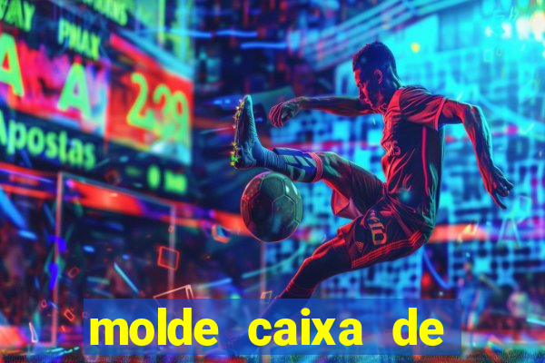 molde caixa de baralho png