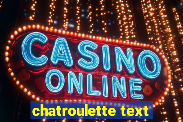 chatroulette text