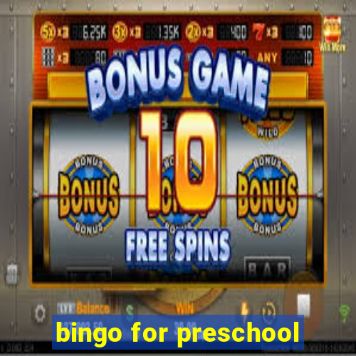 bingo for preschool