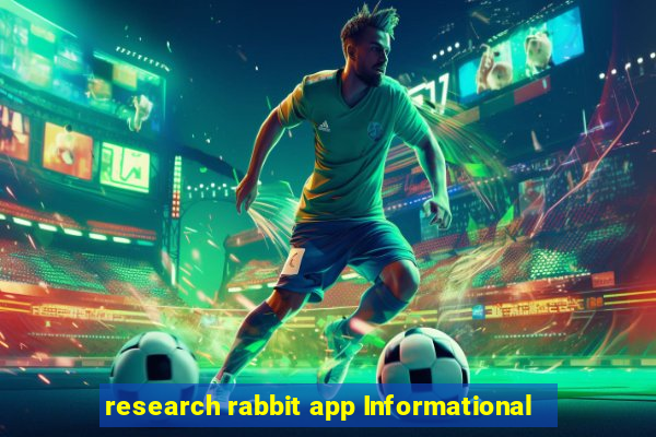 research rabbit app Informational