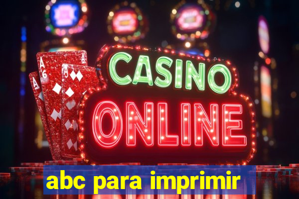 abc para imprimir